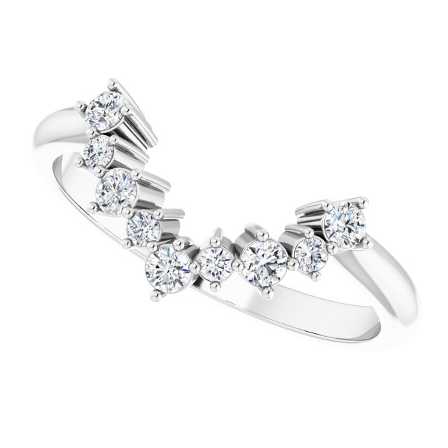 1/5 CTW Natural Diamond Matching Band, 8.4 mm