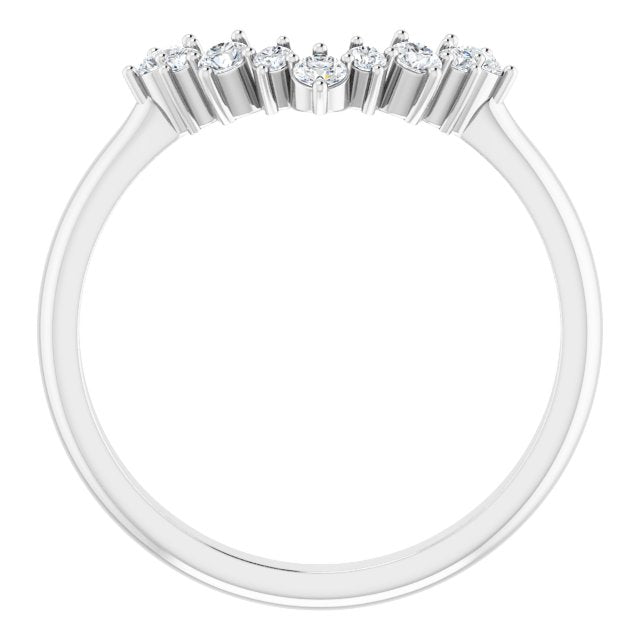 1/5 CTW Natural Diamond Matching Band, 8.4 mm