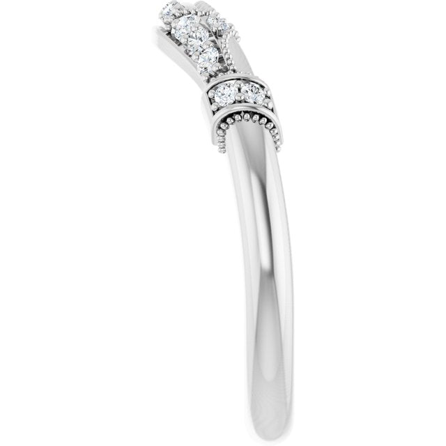1/6 CTW Natural Diamond Matching Band, 4.4 mm