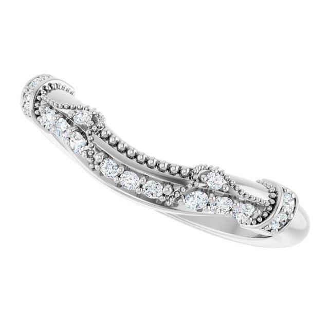 1/6 CTW Natural Diamond Matching Band, 4.4 mm