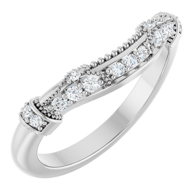 1/6 CTW Natural Diamond Matching Band, 4.4 mm