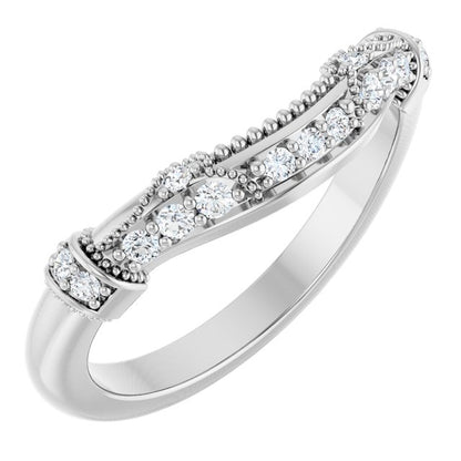 1/6 CTW Natural Diamond Matching Band, 4.4 mm