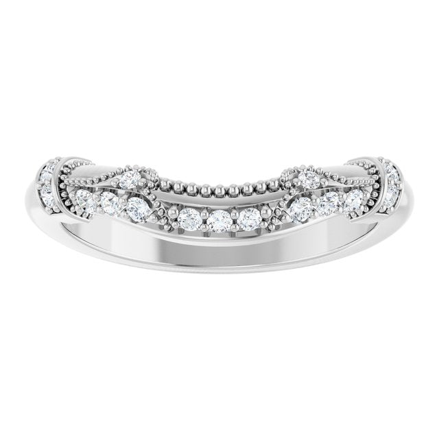 1/6 CTW Natural Diamond Matching Band, 4.4 mm