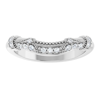 1/6 CTW Natural Diamond Matching Band, 4.4 mm