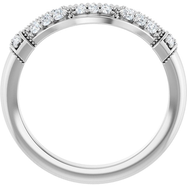 1/6 CTW Natural Diamond Matching Band, 4.4 mm
