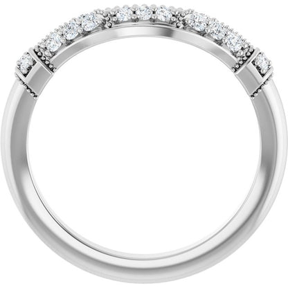 1/6 CTW Natural Diamond Matching Band, 4.4 mm