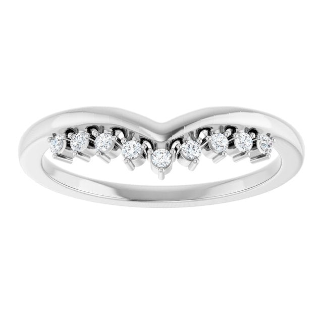 .08 CTW Natural Diamond Contour Band, 2.11 mm