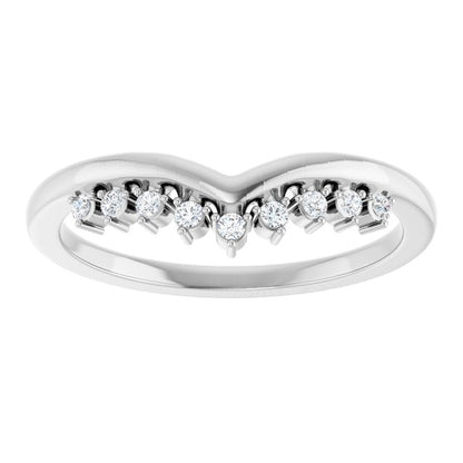 .08 CTW Natural Diamond Contour Band, 2.11 mm