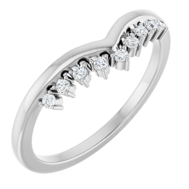 .08 CTW Natural Diamond Contour Band, 2.11 mm