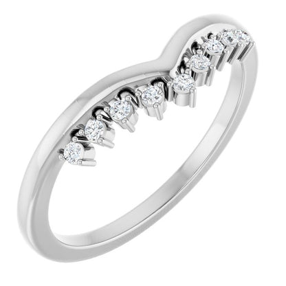 .08 CTW Natural Diamond Contour Band, 2.11 mm