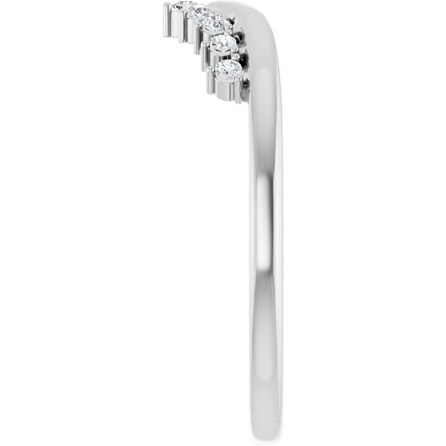 .08 CTW Natural Diamond Contour Band, 2.11 mm