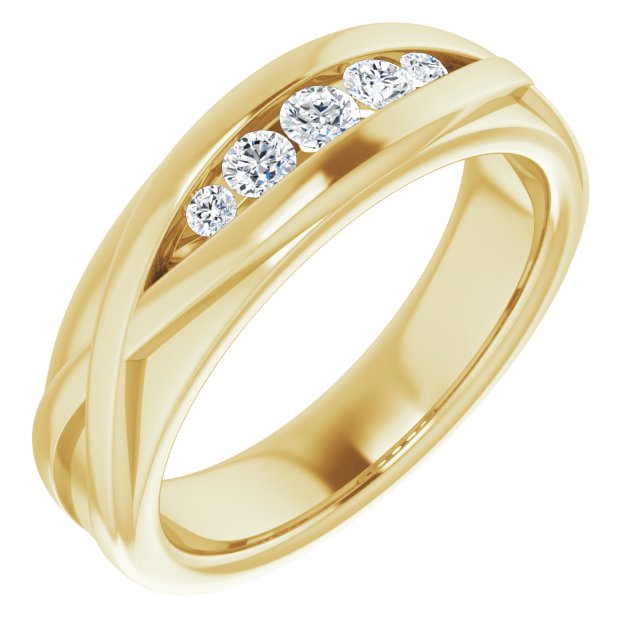 1/3 CTW Natural Diamond Band, 6.6 mm