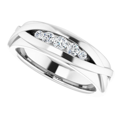 1/3 CTW Natural Diamond Band, 6.6 mm