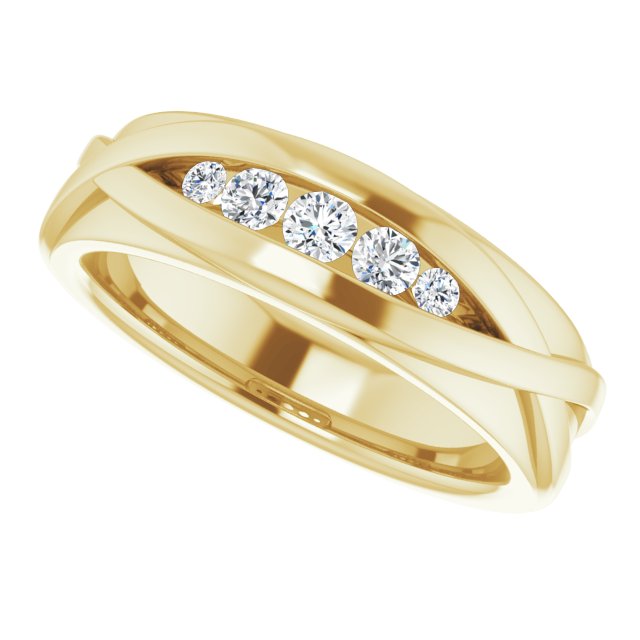 1/3 CTW Natural Diamond Band, 6.6 mm
