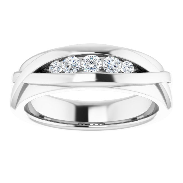 1/3 CTW Natural Diamond Band, 6.6 mm