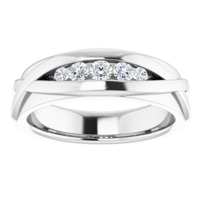 1/3 CTW Natural Diamond Band, 6.6 mm