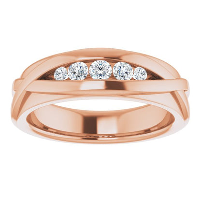 1/3 CTW Natural Diamond Band, 6.6 mm