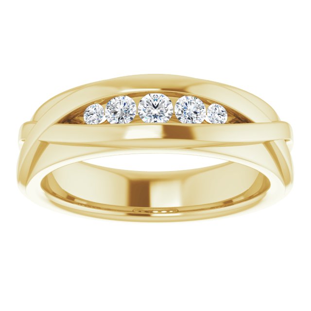 1/3 CTW Natural Diamond Band, 6.6 mm