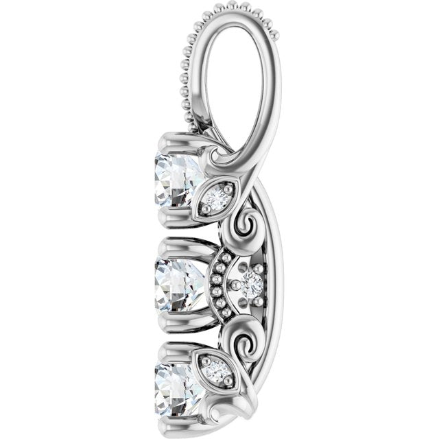 5/8 CTW Lab-Grown Diamond Pendant