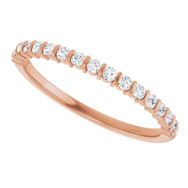 1/5 CTW Natural Diamond Anniversary Band, 2.6 mm, Channel-Set