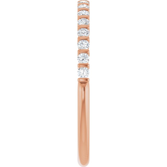 1/5 CTW Natural Diamond Anniversary Band, 2.6 mm, Channel-Set