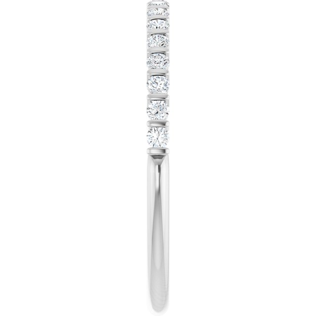 1/5 CTW Lab-Grown Diamond Anniversary Band, 2.6 mm, Channel-Set