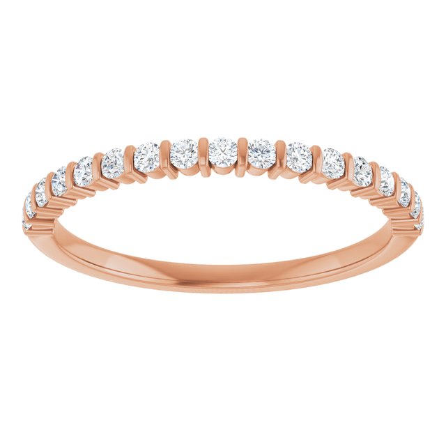 1/5 CTW Natural Diamond Anniversary Band, 2.6 mm, Channel-Set