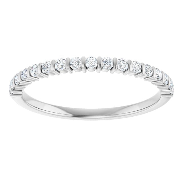 1/5 CTW Lab-Grown Diamond Anniversary Band, 2.6 mm, Channel-Set