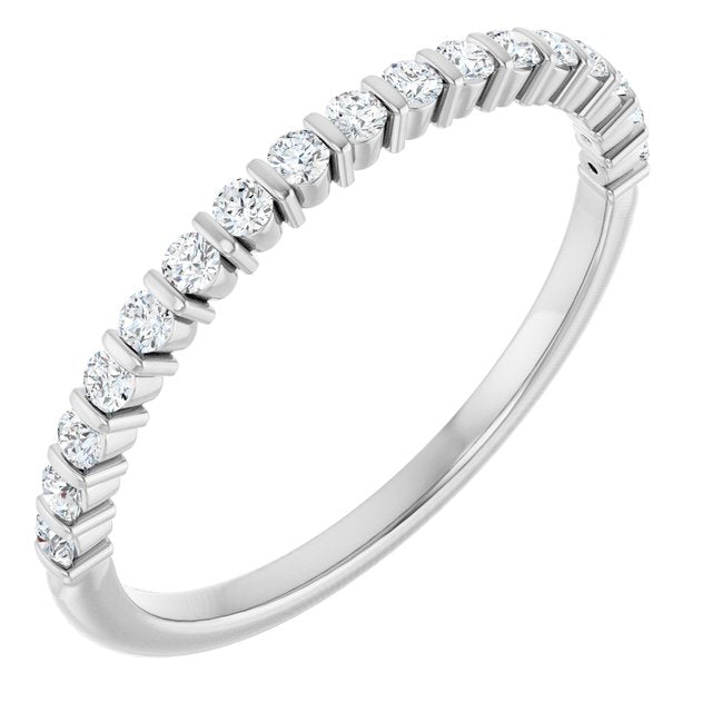 1/5 CTW Lab-Grown Diamond Anniversary Band, 2.6 mm, Channel-Set