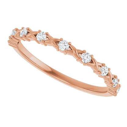 1/5 CTW Natural Diamond Anniversary Band, 2.67 mm