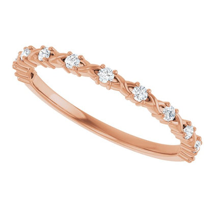 1/6 CTW Natural Diamond Anniversary Band, 2.43 mm