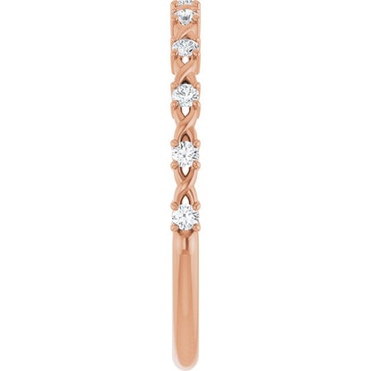 1/6 CTW Natural Diamond Anniversary Band, 2.43 mm