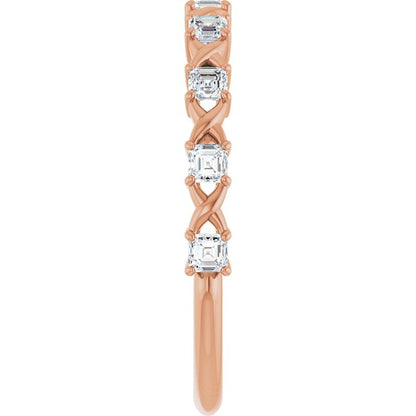 1/2 CTW Natural Diamond Anniversary Band, 1.7 mm, Style 2