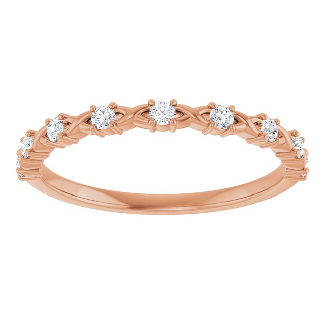 1/5 CTW Natural Diamond Anniversary Band, 2.67 mm