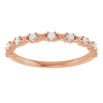 1/5 CTW Natural Diamond Anniversary Band, 2.67 mm