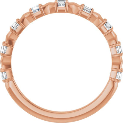 1/2 CTW Natural Diamond Anniversary Band, 1.7 mm, Style 2