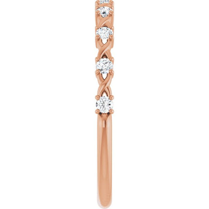 1/5 CTW Natural Diamond Anniversary Band, 2.67 mm