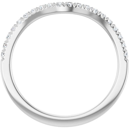 1/5 CTW Natural Diamond Matching Band, 3.9 mm