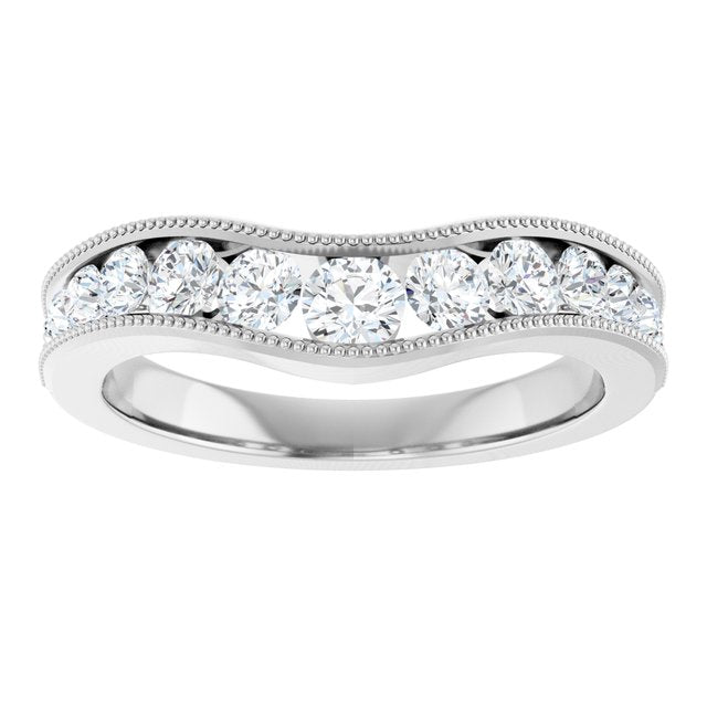 3/4 CTW Natural Diamond Contour Band, 2.65 mm