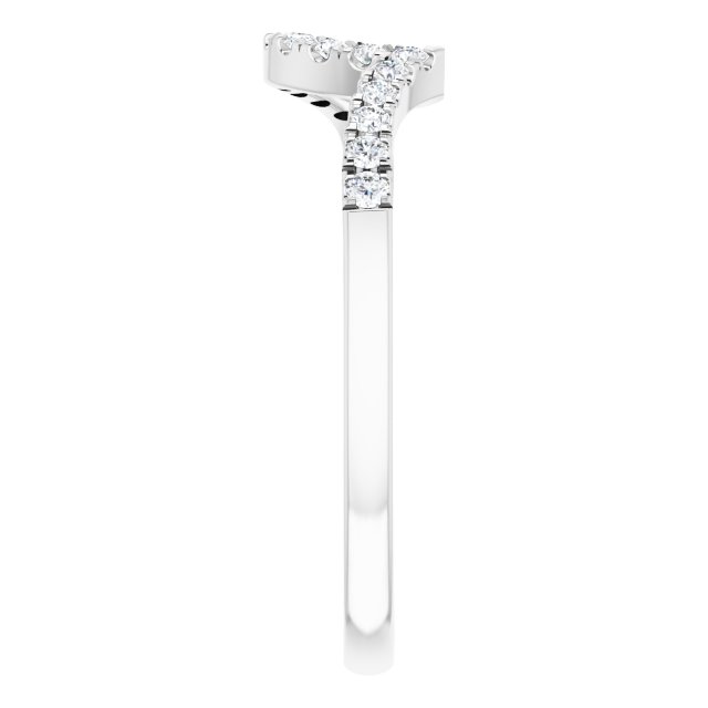 14K White Gold 1/6 CTW Natural Diamond Matching Band, 1.55 mm