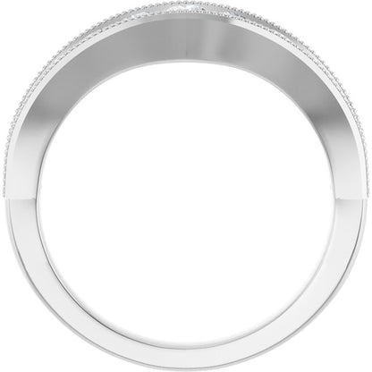 3/4 CTW Natural Diamond Contour Band, 2.65 mm