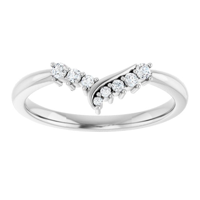1/8 CTW Natural Diamond Contour Band, 6.1 mm