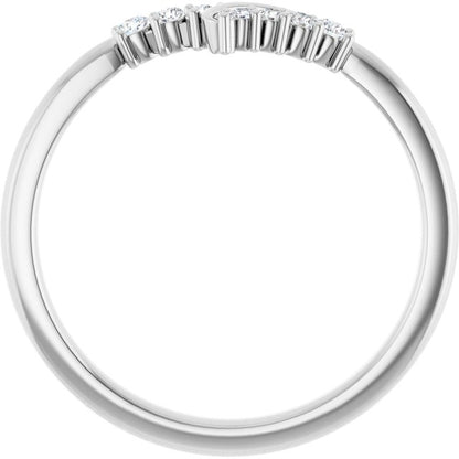 1/8 CTW Natural Diamond Contour Band, 6.1 mm