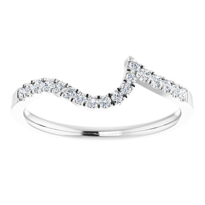 14K White Gold 1/6 CTW Natural Diamond Matching Band, 1.55 mm