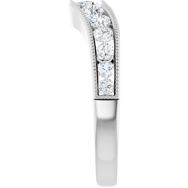 3/4 CTW Natural Diamond Contour Band, 2.65 mm