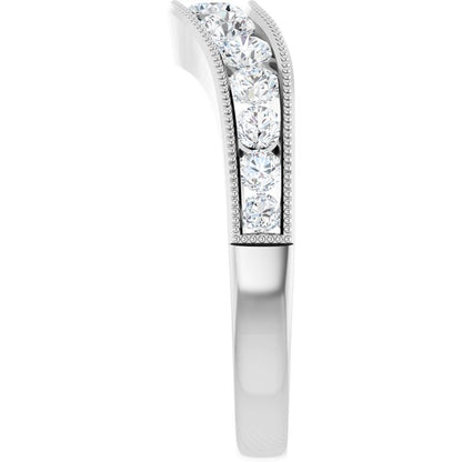 3/4 CTW Natural Diamond Contour Band, 2.65 mm