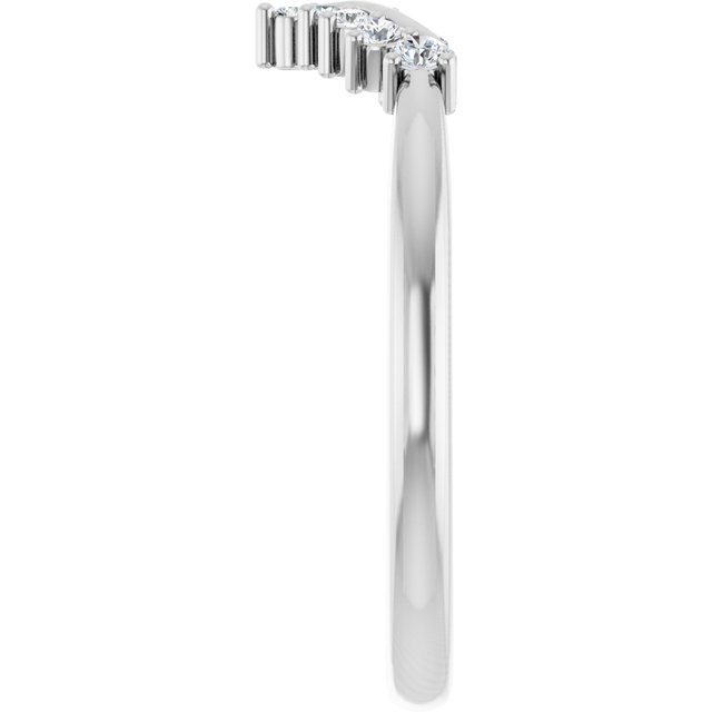 1/8 CTW Natural Diamond Contour Band, 6.1 mm