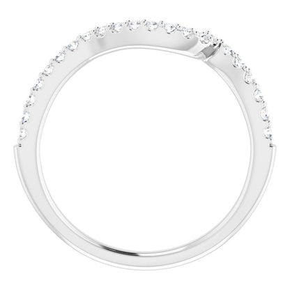 14K White Gold 1/5 CTW Natural Diamond Matching Band, 1.5 mm