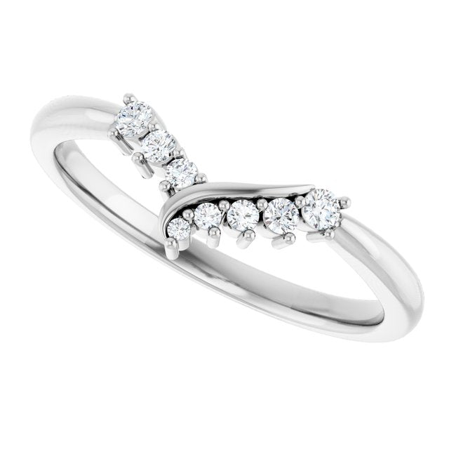 1/8 CTW Natural Diamond Contour Band, 6.1 mm