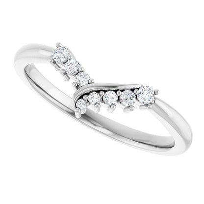 1/8 CTW Natural Diamond Contour Band, 6.1 mm